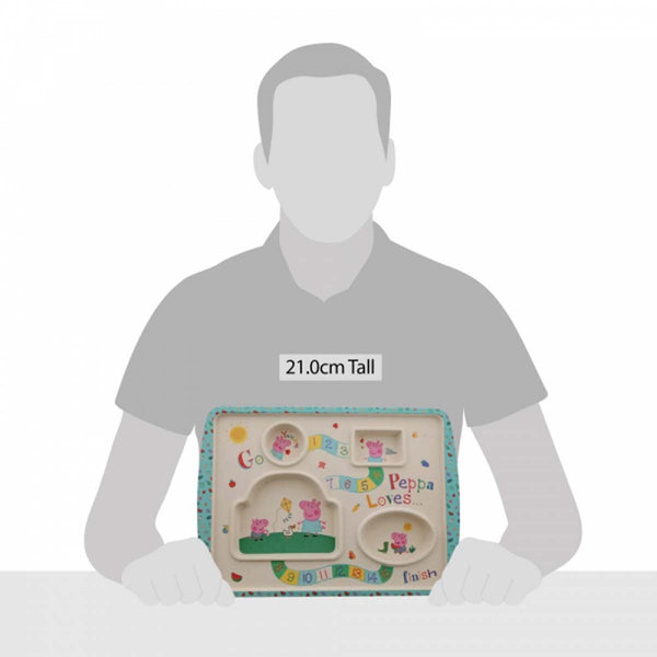 Peppa Pig PEPPA PIG BAMBOO GAME PLATE A29657