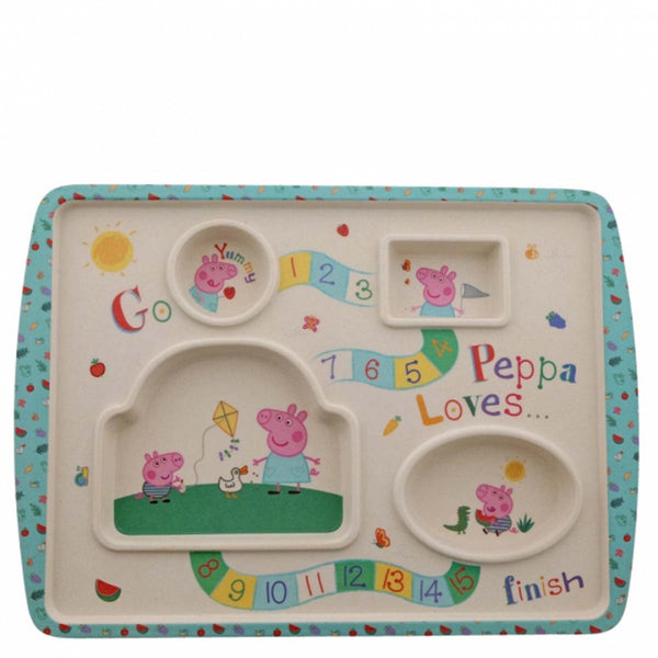 Peppa Pig PEPPA PIG BAMBOO GAME PLATE A29657