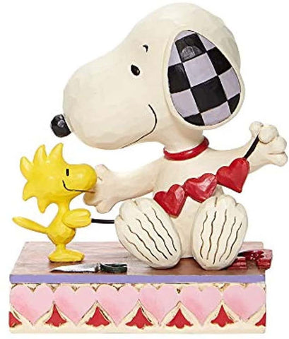 Peanuts by Jim Shore Snoopy with Hearts Garland Figurine