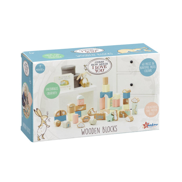 Guess How Much I Love You Wooden Building Blocks GH1676 by Rainbow Designs