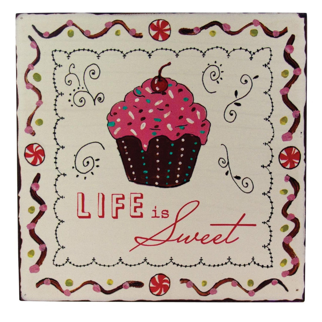 Life Is Sweet Haight Ashbury Wall Decor 12.5cm