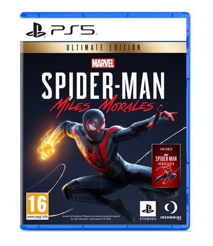 Marvel Spider-Man Miles Morales Ultimate Edition Sony PlayStation 5 Game PS5